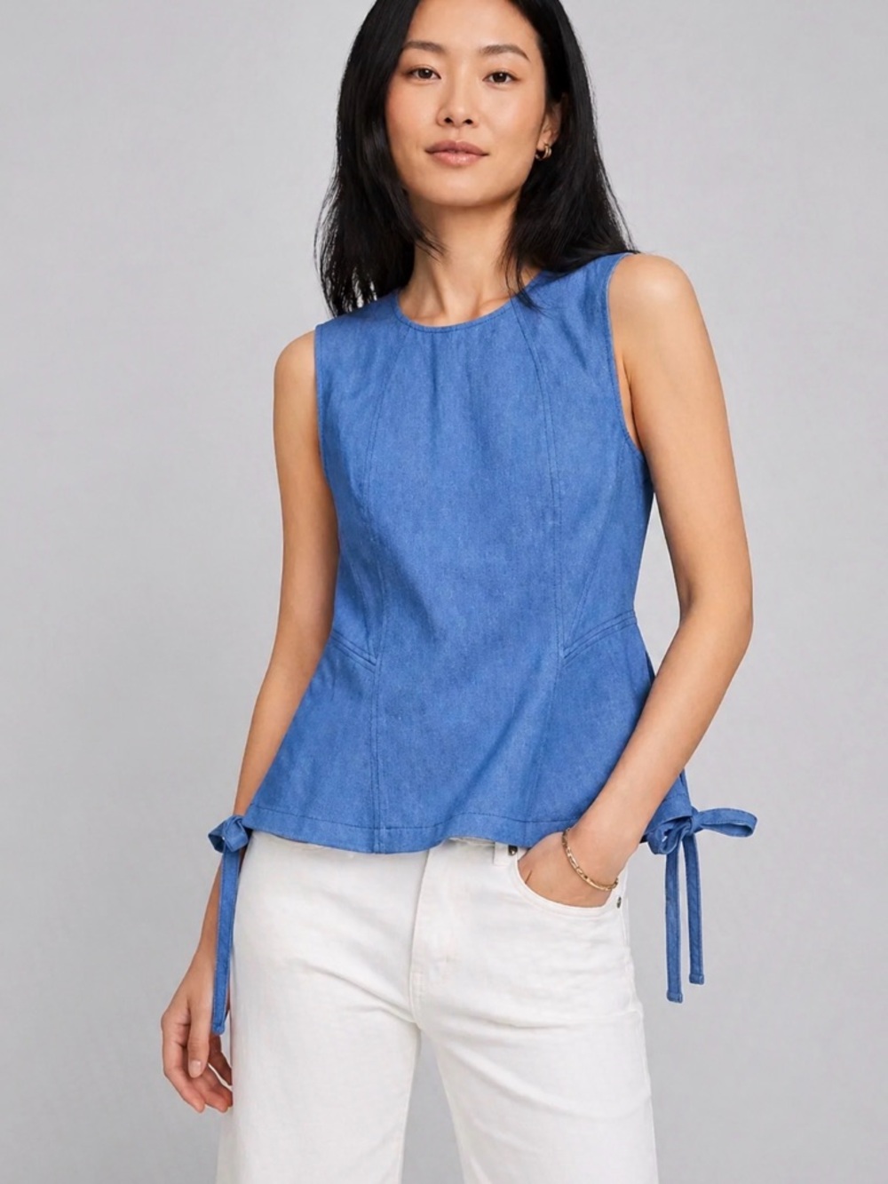 Derek Lam New York Sleeveless Peplum Top – Size 10 EUC